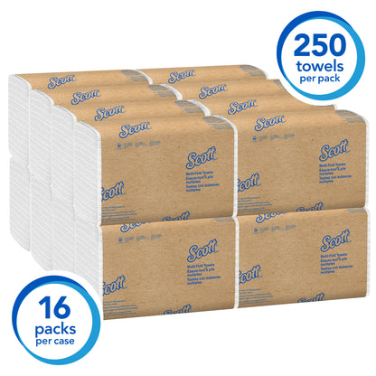Scott Paper Multifold Towel, White, 4000/cs