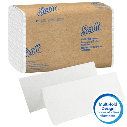 Scott Paper Multifold Towel, White, 4000/cs