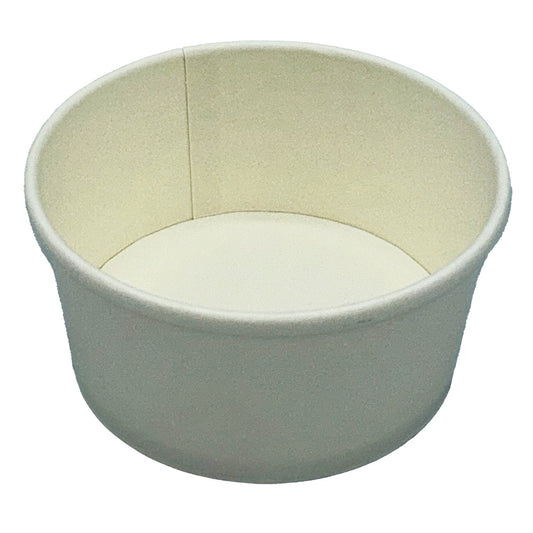8oz Paper Food Soup Container Cups White Empress 500/cs