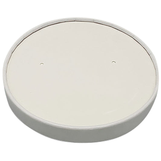 8oz-16oz Paper Vented Lid White Empress 500/cs