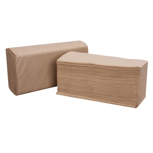 Right Choice Paper Multifold Towel 1-Ply 250-Sheets, Kraft, 9" x 9.45 16/250