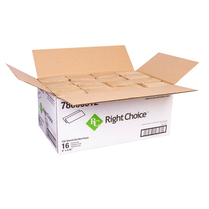 Right Choice Paper Multifold Towel 1-Ply 250-Sheets, Kraft, 9" x 9.45 16/250