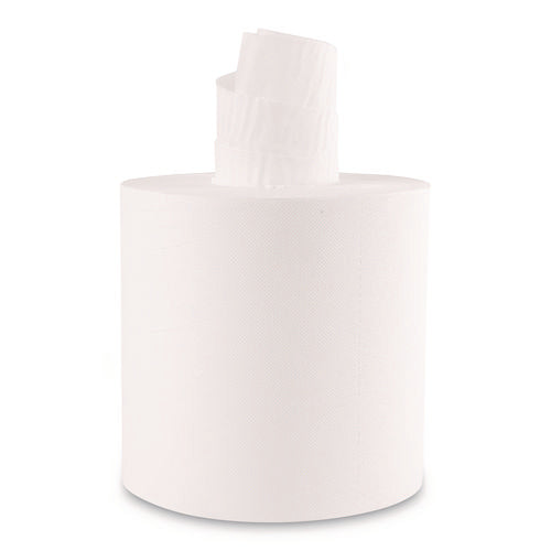 7.6x8.9 Center Pull Paper Towels Roll Towels, 2-Ply, White, 600/Roll, 6/ct