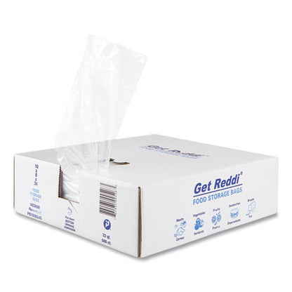 10x8x24 Food Bags, 5.5 gal, Clear, 500/ct