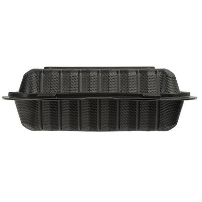 9x9 1 Compartment MFPP Hinge Container Black 150/cs