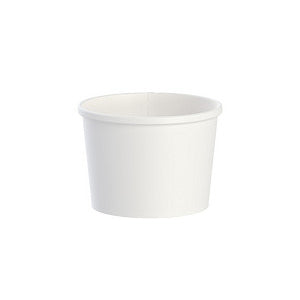 12oz Paper Food Container Cups White 500/cs