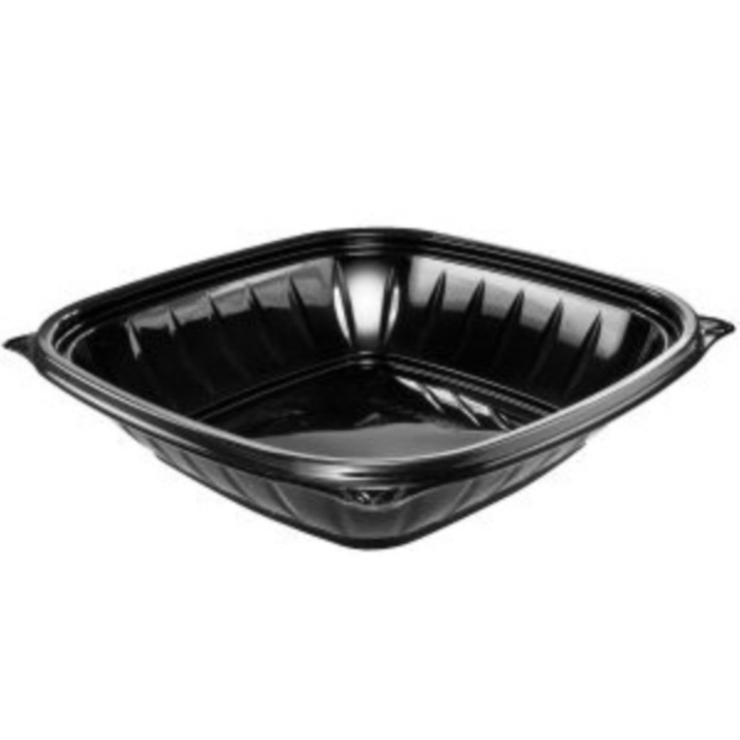 PresentaBowls Pro Polypropylene Square Bowl Bottom Only, Black, 32 oz 252/CS