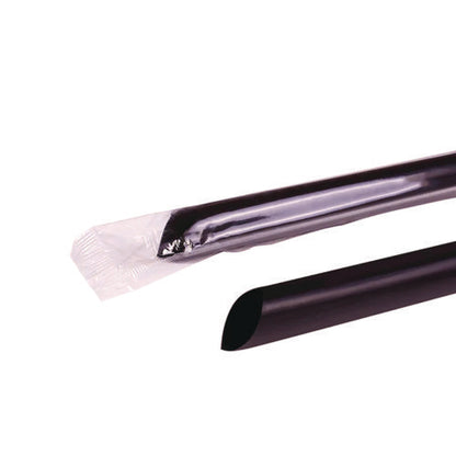9 inch Boba Straws, Black, 1,600/ct