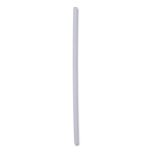 7.75 inch Jumbo Straws, Plastic, Translucent, Unwrapped, 250/pack, 10 Packs/cs