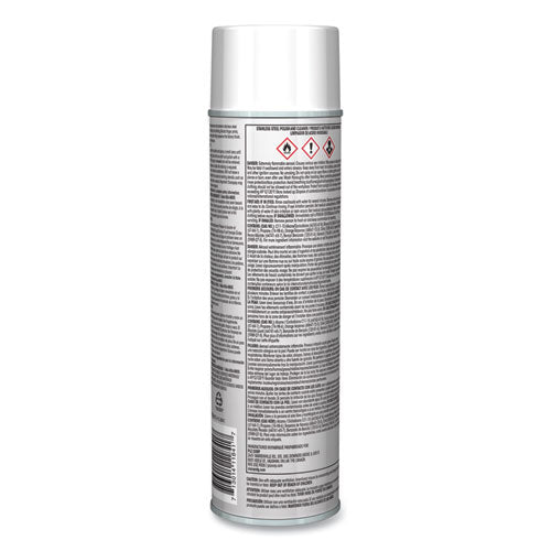 Stainless Steel Polish and Cleaner, Lemon Scent, 15 oz Aerosol Spray 1 PK