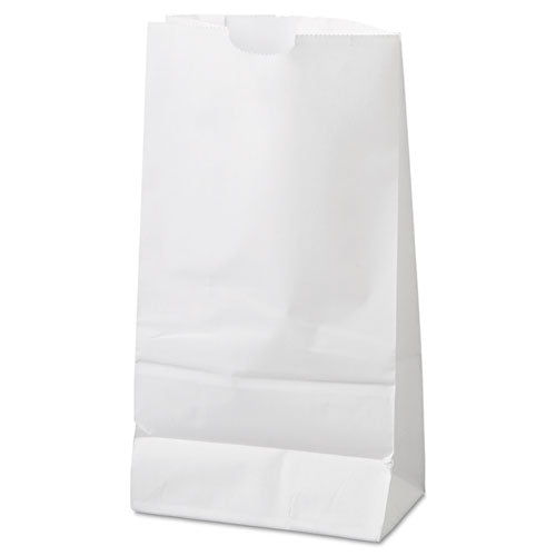 #6 Grocery Paper Bag 6x3.63x11.06 White 500/Bundle