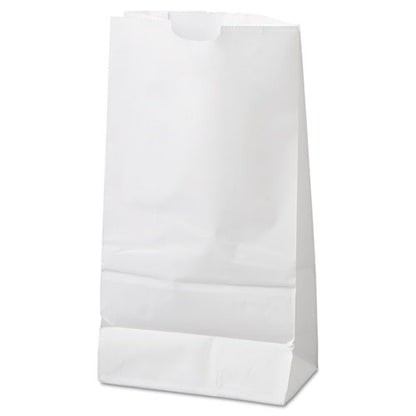 #6 Grocery Paper Bag 6x3.63x11.06 White 500/Bundle