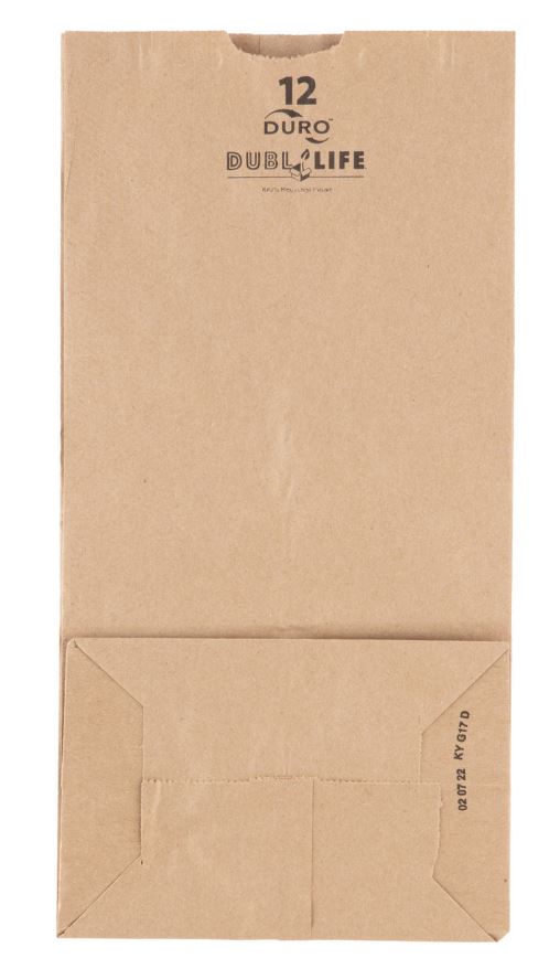 Duro 12# Dubl Life 40# Basis SOS Bag Kraft 7.06" X 4.5" X 13.75 500 per case