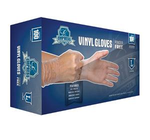 Large Vinyl Gloves Empress Powder Free, 1 Box