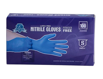 Small Nitrile Glove Blue Empress Powder Free 10 boxes of 100