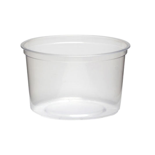 16oz Deli Container PP Clear 500/cs