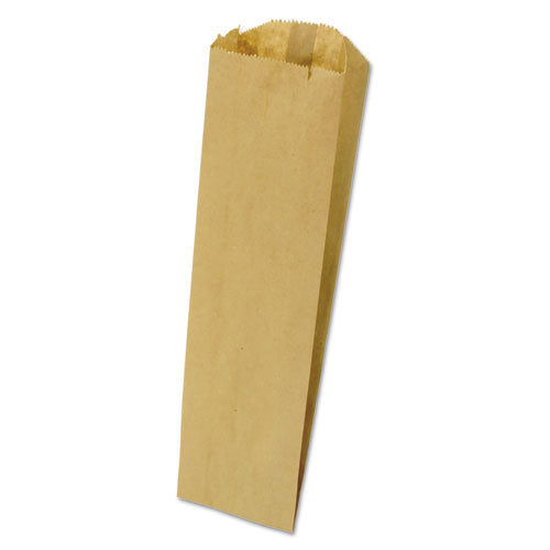 3.75x2.25x11.25 Grocery Pint-Sized Paper Bags for Liquor Takeout, Pint Size, Natural, 500/Bundle