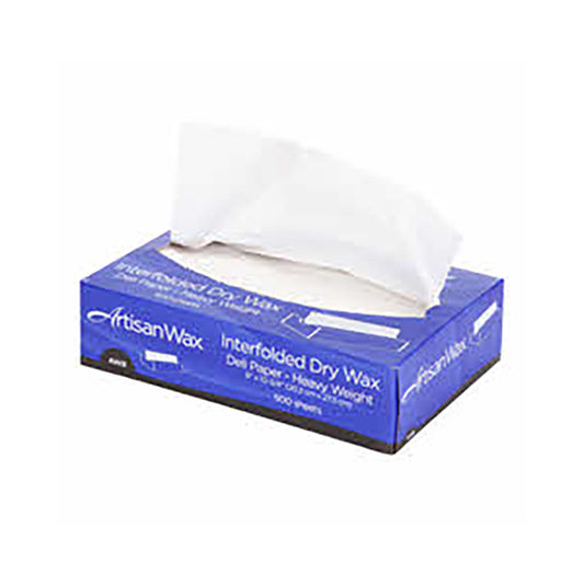 8x10.75 Marcal EcoPac Paper Dry Wax Interfolded Deli Sheets, White, 12/500