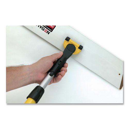 HYGEN Quick Connect S-S Frame, Wet/Dry Mop 17.19w x 3d, Aluminum, Yellow