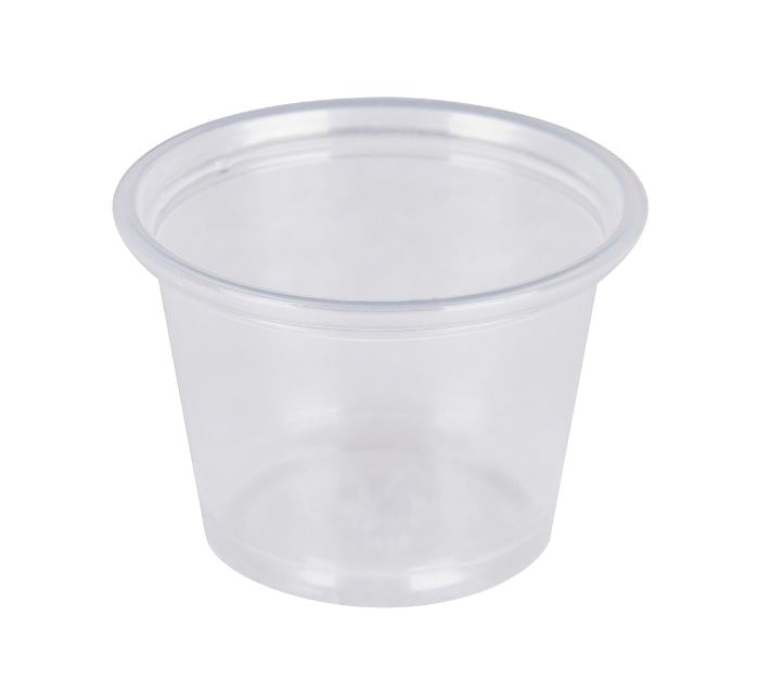 1oz Prime Source Polypropylene Portion Cup, Clear, 25/100