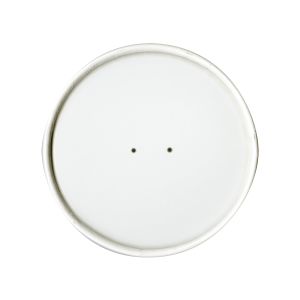 Solo Cup Spiral Wound Venter Paper Lid White Double Sided Poly Paper 500/cs