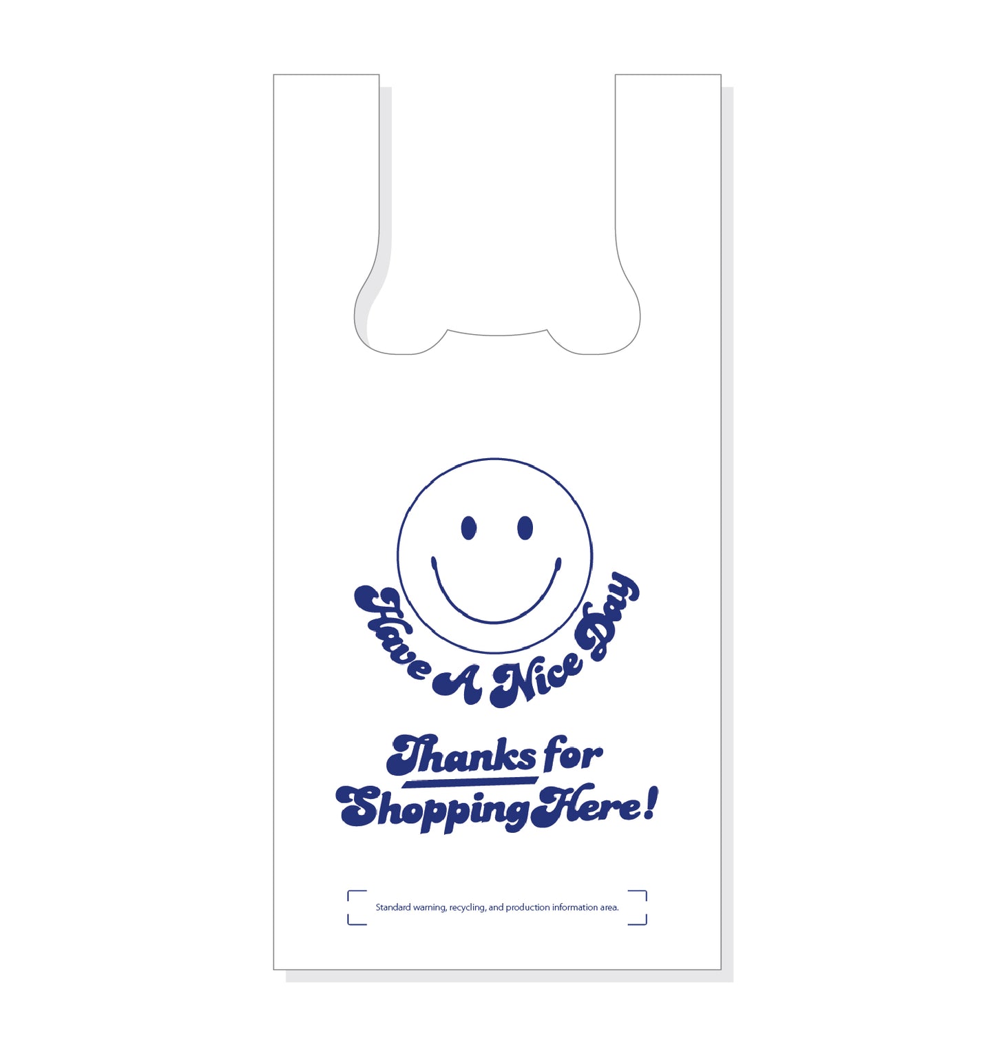 Hilex 9x5.5x18 20# Quickmate Jr T-Sack Stock Print "Thank You 1000 / cs