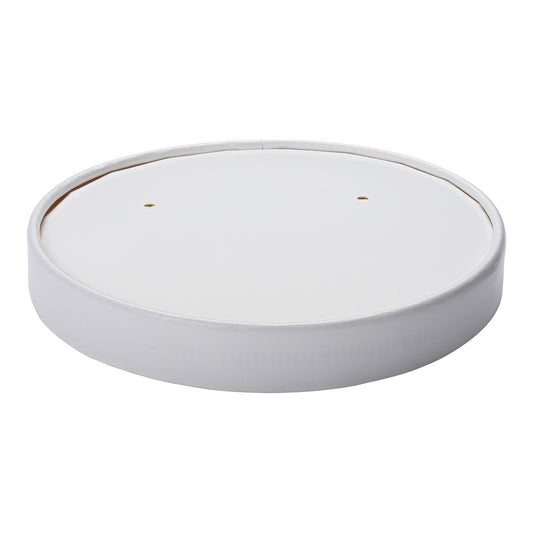 32oz Empress Paper Vented Lid White 500 / cs