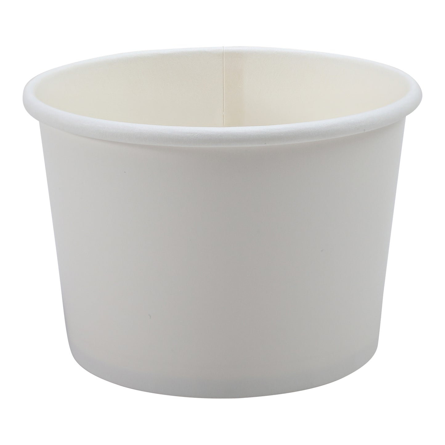 12oz Paper Food Soup Container Cups White Empress 500/cs