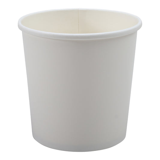 16oz Empress Paper Food / Soup Container Bulk White 500 / cs