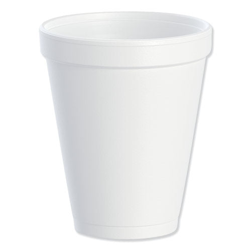 10oz Foam Drink Cups Dart, White, 10J10, 1000/cs