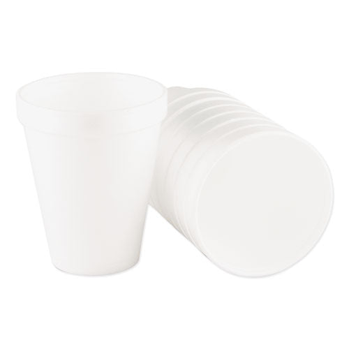 10oz Foam Drink Cups Dart, White, 10J10, 1000/cs