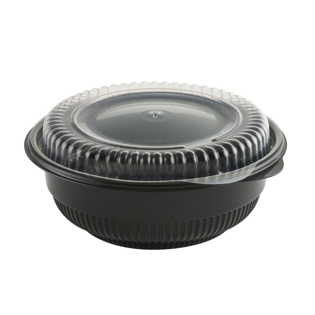 Incredi-Bowl Polypropylene Bowl with Lid, Black, 1/CS/250