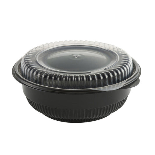 Incredi-Bowl Polypropylene Bowl with Lid, Black, 1/CS/250