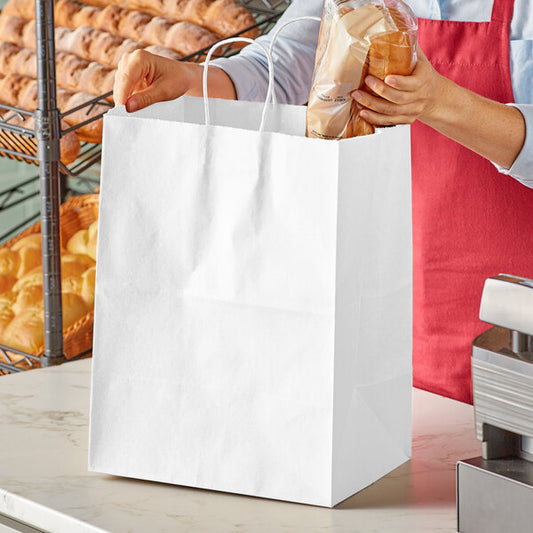 65# Duro Towner Basis Twist Handle Bag 16x6x19.25 White 200/cs
