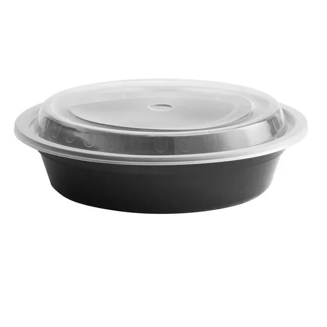 24oz Round Containers with Lids, 150/cs