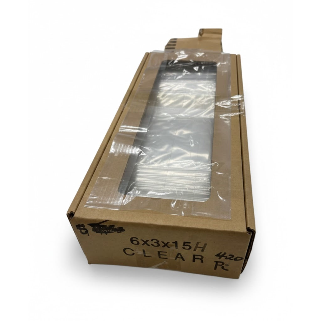 6x3x15 Clear Bags, 420/cs