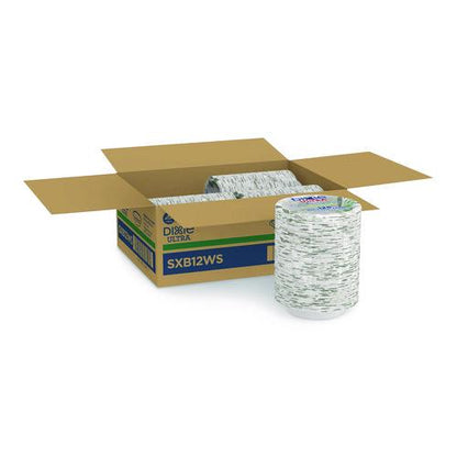 12oz Pathways Heavyweight Paper Bowls, Wisesize, Green/burgundy, 125/pack