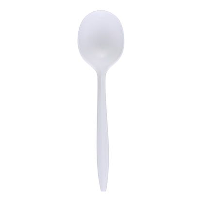 Empress Medium Weight Soupspoon Polypro White Wrapped Dense Pack 1000/cs