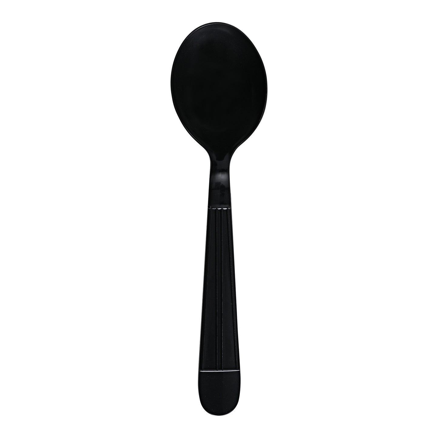 Heavy Weight Soup Spoon Polypro, Black, Dense Pack, Empress, 1000/cs