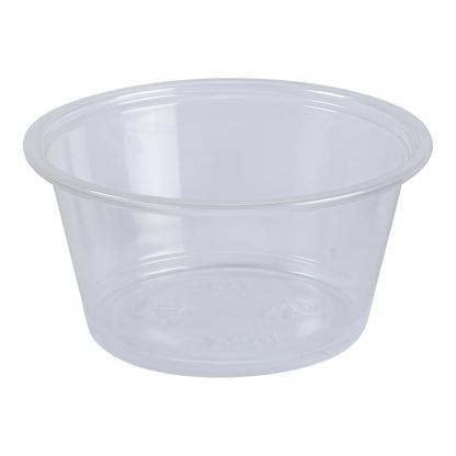 3.25 oz Plastic Portion Cups Clear 2500/cs