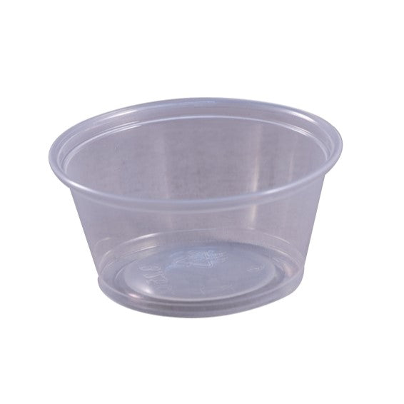 3.25 oz Plastic Portion Cups Clear 2500/cs
