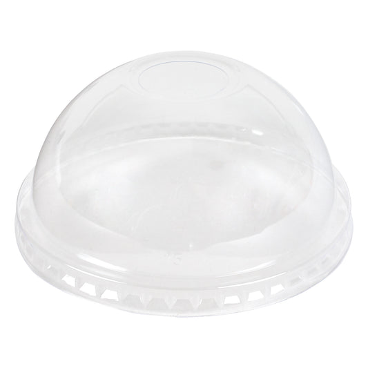 12oz Squat - 24oz PET Cup Dome Lids with hole 1000/cs