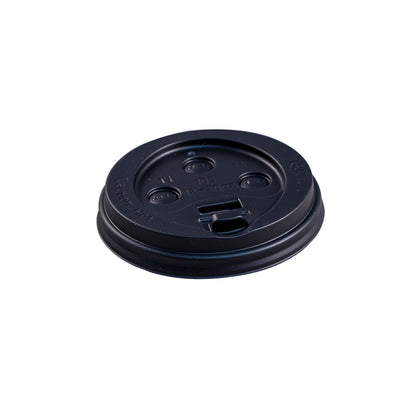 10-20oz Dome Lid for Paper Hot Cups Black 90 mm Rim Empress 1000/cs