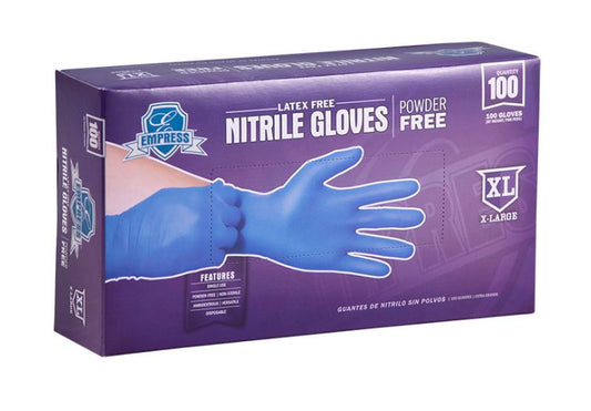 X-Large Nitrile Glove Blue Empress Powder Free 1000/cs