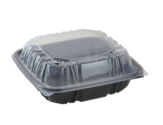 8x8 1 Compartment Rectangular Food Containers with Lids, 150/cs