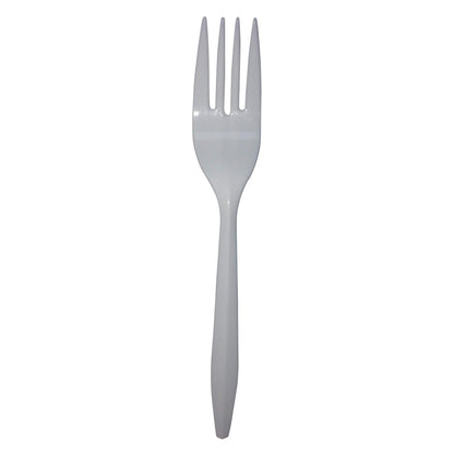 Medium Weight Empress Fork Polypro White Dense Pack 1000/cs