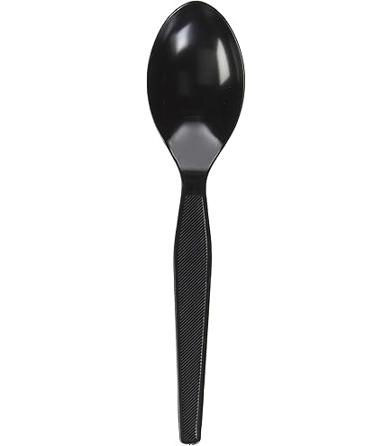 Heavy Weight Teaspoon Polypro Black Dense Pack Empress, 1000/cs