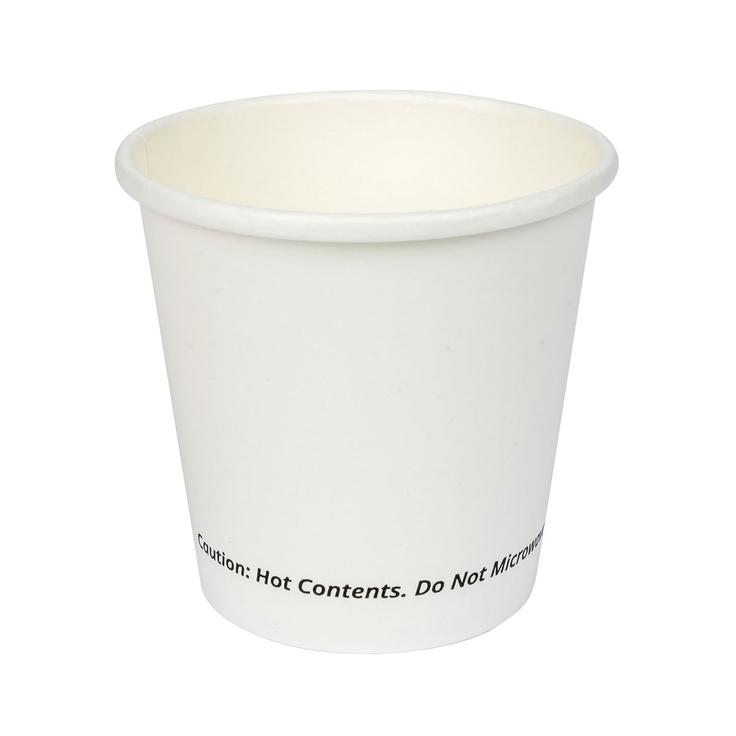 4oz Jovials Paper Single Wall Hot Cup, White 1000/cs