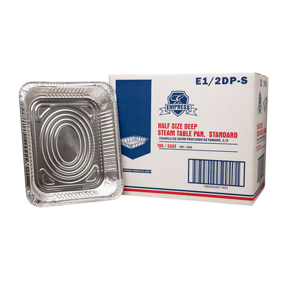 1/2 Size Deep Steam Table Pan Standard 12.8x10.4x2.9, 100/cs