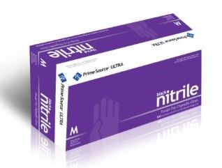 Medium Nitrile Gloves, Black, Powder Free, Prime Source Ultra, 1000/cs